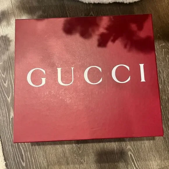 🖤NEW🖤 Gucci Black Leather Combat Lace Up Web Women’s Boots EU 41 - Picture 12 of 13